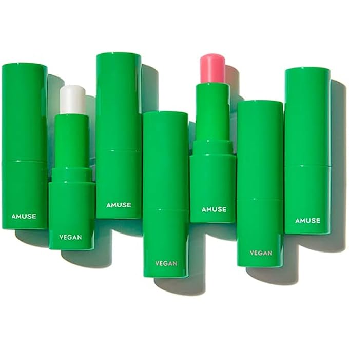 Amuse VEGAN GREEN LIP BALM, , GENUINE PRODUCT, KOREAN COSMETIC, SKINCARE, LIP BALM, VEGAN (02 ROSE) - Image 3